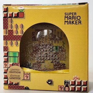 Nintendo Super Mario Maker Snow Globe 30th Anniversary GameStop Exclusive